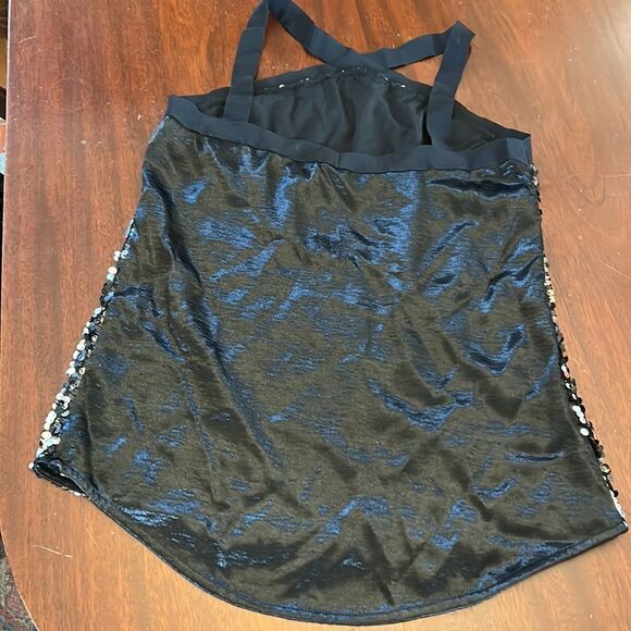 Libby Edelman sleeveless black sequin blouse Size S NWT - Picture 5 of 9